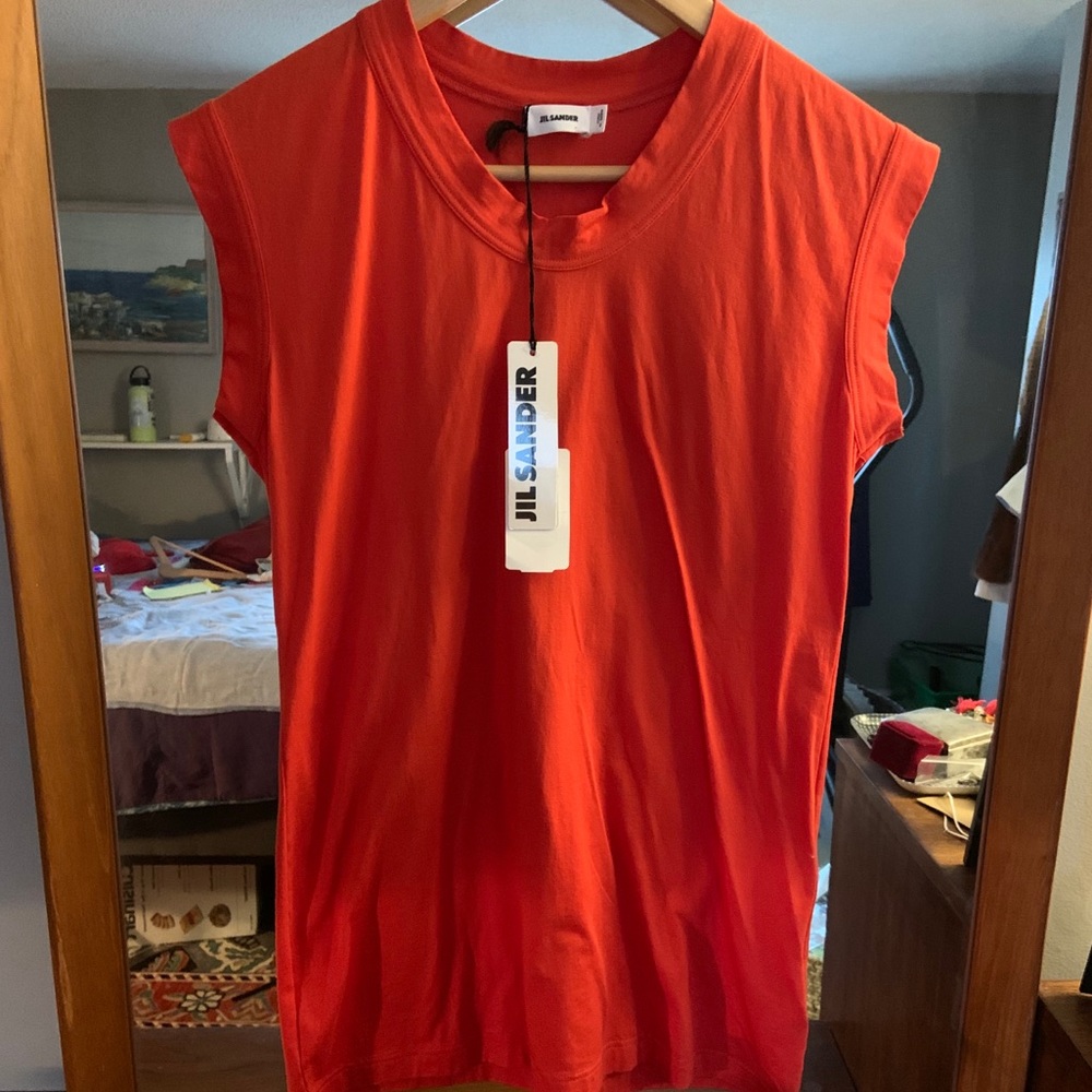Jil Sander cotton tank top size large
